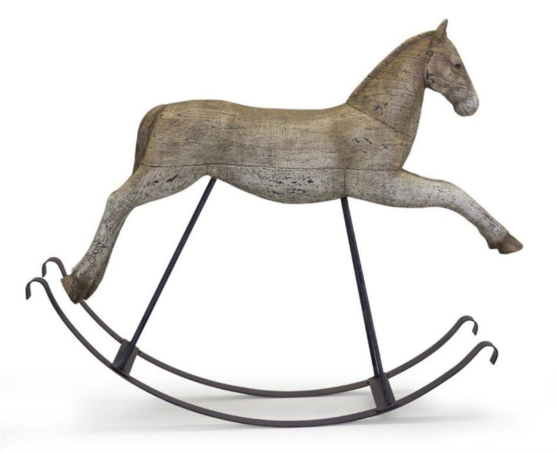 Poly Horse Statue Tabletop Sculpture - Brown / Black
