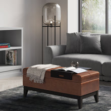 Load image into Gallery viewer, Oregon - Contemporary Storage Ottoman Bench With Tray

