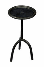 Load image into Gallery viewer, Iron Pedestal Round End Table - Black

