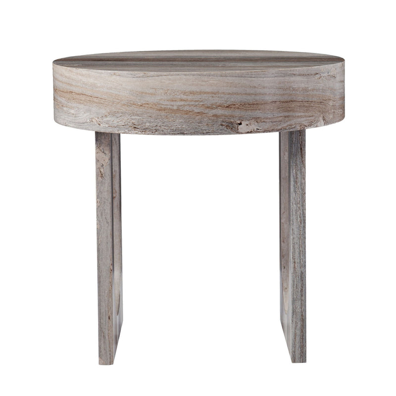 20" Round End Table - Brown