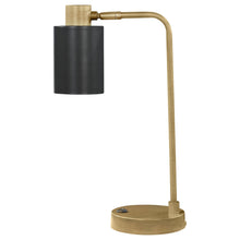 Load image into Gallery viewer, Dharma - Adjustable Table Lamp With Shade - Antique Brass
