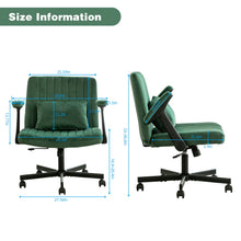 Load image into Gallery viewer, Criss Cross Armrest Office Chair With Wheels
