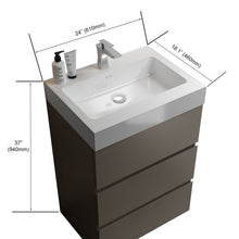 Load image into Gallery viewer, Alice - Bathroom Vanity With Sink, Large Storage Freestanding Bathroom Vanity For Modern Bathroom, One-Piece Sink Basin Without Drain And Faucet
