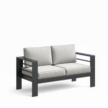 Load image into Gallery viewer, All-Weather Patio Loveseat With Thick Cushions
