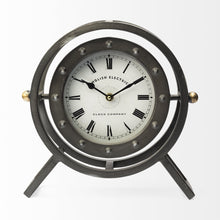 Load image into Gallery viewer, Table Clock (376225) - Black / White
