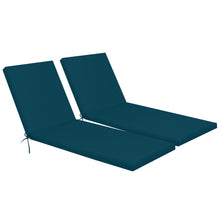 Load image into Gallery viewer, 2 Piece Outdoor Chaise Lounge Cushion Set, Replacement Cushions For Patio Furniture
