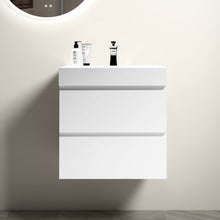 Load image into Gallery viewer, Alice - Bathroom Vanity With Large Storage, Sink Wall Mounted Floating Bathroom Vanity For Modern Bathroom, One-Piece Sink Basin Without Drain And Faucet
