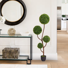 Load image into Gallery viewer, Artificial Boxwood Topiary Tree Triple Ball Shaped Faux Plant 150 Cm - Green
