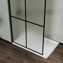 Load image into Gallery viewer, Shower Screen Door Frost Tempered Glass - Black
