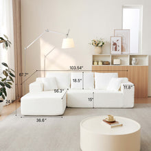 Load image into Gallery viewer, Modular Cloud Sectional Couch With L Shape Chaise, Deep Seat
