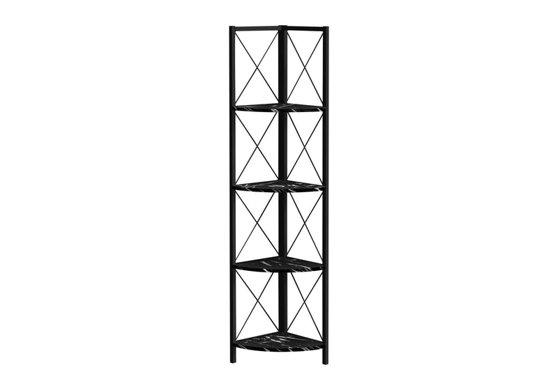Four Tier Corner Bookcase (489789) - Black