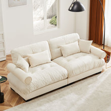 Load image into Gallery viewer, Modern Oversize Sofa With Cloud Like Comfort, Featuring Waist And Throw Pillows
