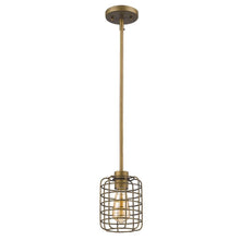 Load image into Gallery viewer, Metal Cage Hanging Light - Brushed Gold
