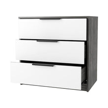 Load image into Gallery viewer, Three Drawer Dresser - White / Gray
