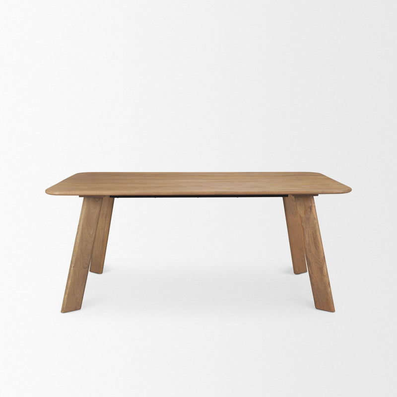 Solid Wood Dining Table (727887) - Brown