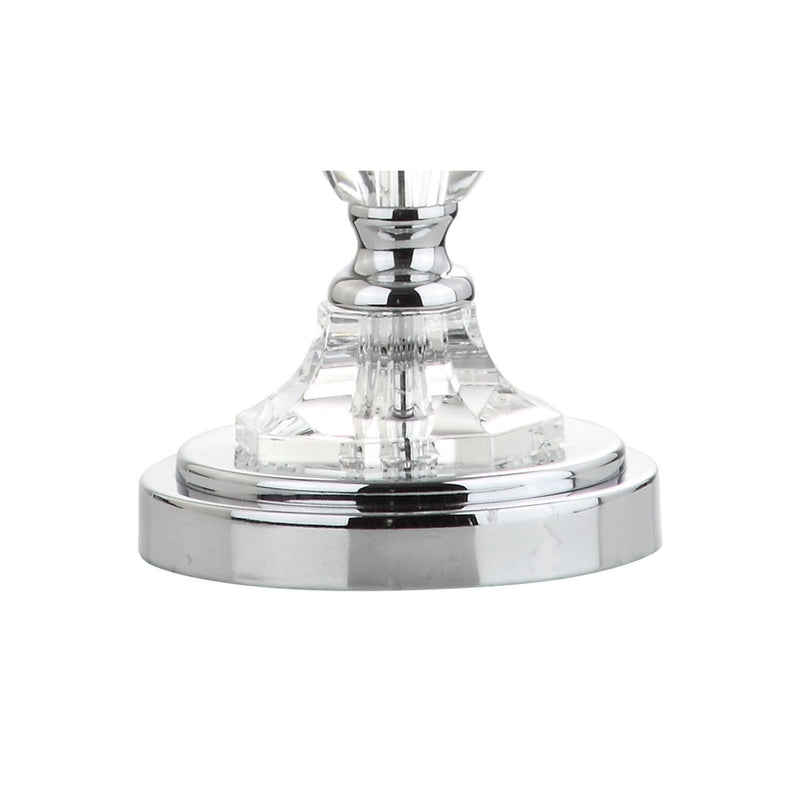 Novelty Bedside Lamp With Drum Shade - Clear