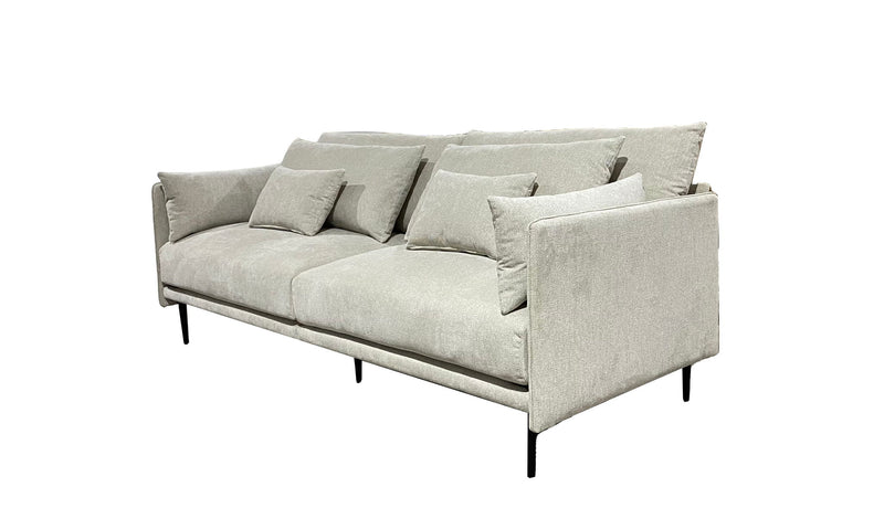 85" Fabric Solid Wood Sofa - Beige