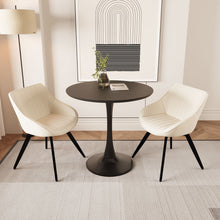 Load image into Gallery viewer, Round Dining Table Set With Tulip Design And 2 Chairs
