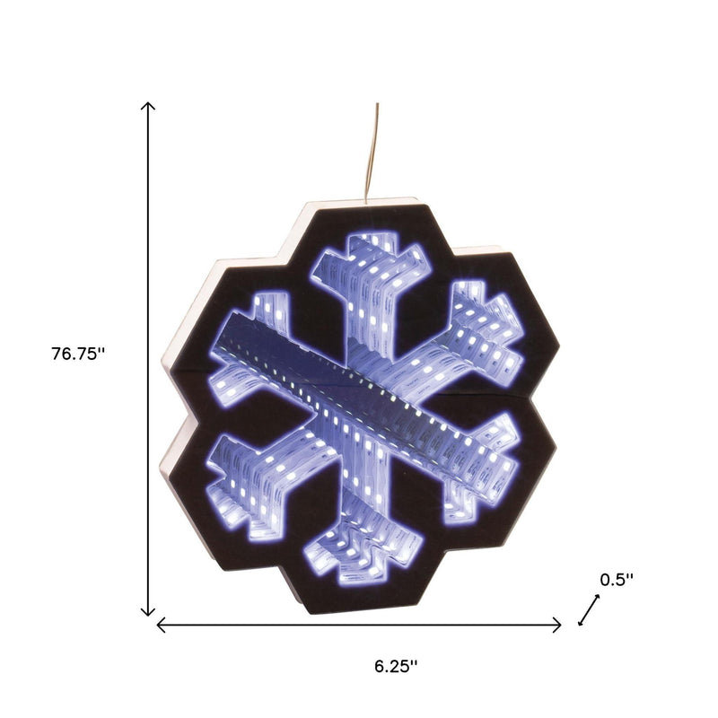 Christmas Snowflakes Tabletop Sign With LED (633790) - White