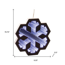 Load image into Gallery viewer, Christmas Snowflakes Tabletop Sign With LED (633790) - White
