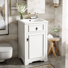Load image into Gallery viewer, Elegant Bathroom Vanity With Ceramic Sink, Soft Close Door, Adjustable Shelf
