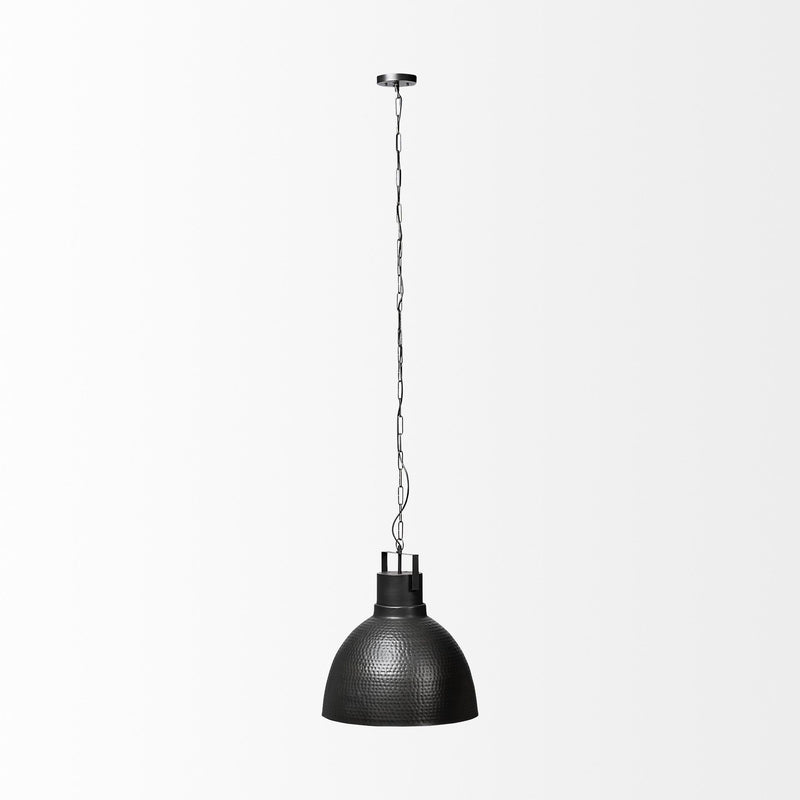 Lantern Metal Dimmable Ceiling Light With Black Shades - Black