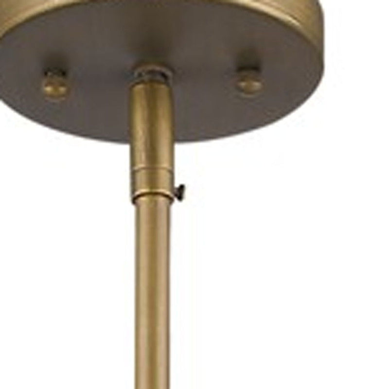Metal Cage Hanging Light - Brushed Gold