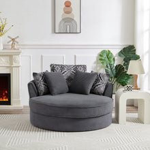 Load image into Gallery viewer, Swivel Accent Barrel Chair With 5 Movable Pillow 360 Degree Swivel Round Sofa Chair For Living Room, Bedroom, Hotel
