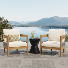 Load image into Gallery viewer, Porto - Outdoor Club Chair - Teak / Beige
