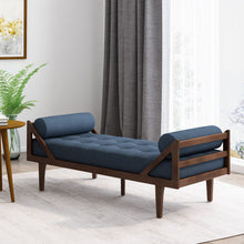 Load image into Gallery viewer, Chic Contemporary Chaise Lounge With Button Tufting And Bentwood Structure
