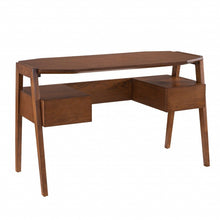 Load image into Gallery viewer, Writing Desk With Two Drawers (402025) - Brown
