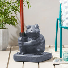 Load image into Gallery viewer, Whimsical - Frog Neptune Umbrella Base Concrete

