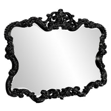 Load image into Gallery viewer, 27" Ornate Scroll Framed Accent Mirror - Black
