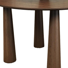 Load image into Gallery viewer, 59" Wood Round Top Dining Table - Walnut
