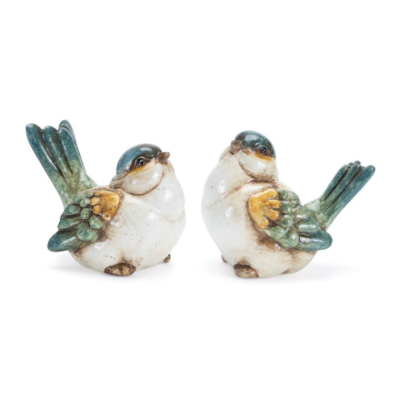 Figurine Tabletop Sculpture (Set of 6) - Blue / Terracotta