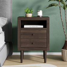 Load image into Gallery viewer, Nystrom - Mid Century Modern 2 Drawer Nightstand
