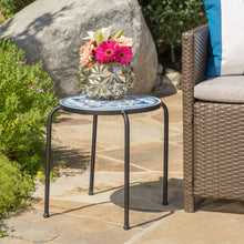 Load image into Gallery viewer, Skye - End Table - White / Blue
