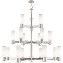 Load image into Gallery viewer, 44" Multi Light Dimmable Chandelier With Shades - Nickel
