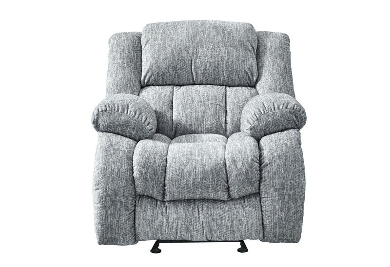 Fabric Gliding Recliner - Gray