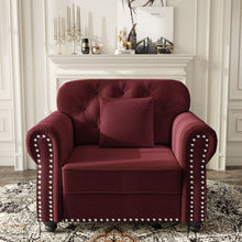 Load image into Gallery viewer, Upholstered Sofa With Nailhead Trim And Rolled Armrests
