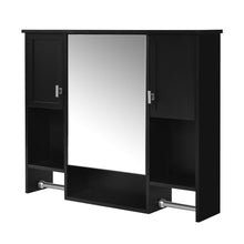 Load image into Gallery viewer, Wall Mounted Bathroom Storage Cabinet With Mirror, Medicine Cabinet With Towel Bar
