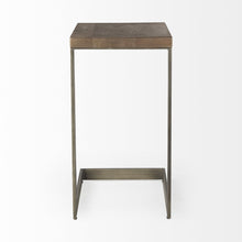 Load image into Gallery viewer, Solid And Manufactured Wood Square End Table - Brown
