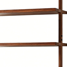 Load image into Gallery viewer, Adjustable Five Tier Etagere Bookcase - Light Brown
