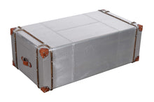 Load image into Gallery viewer, Aluminum Rectangular Storage Coffee Table - Silver
