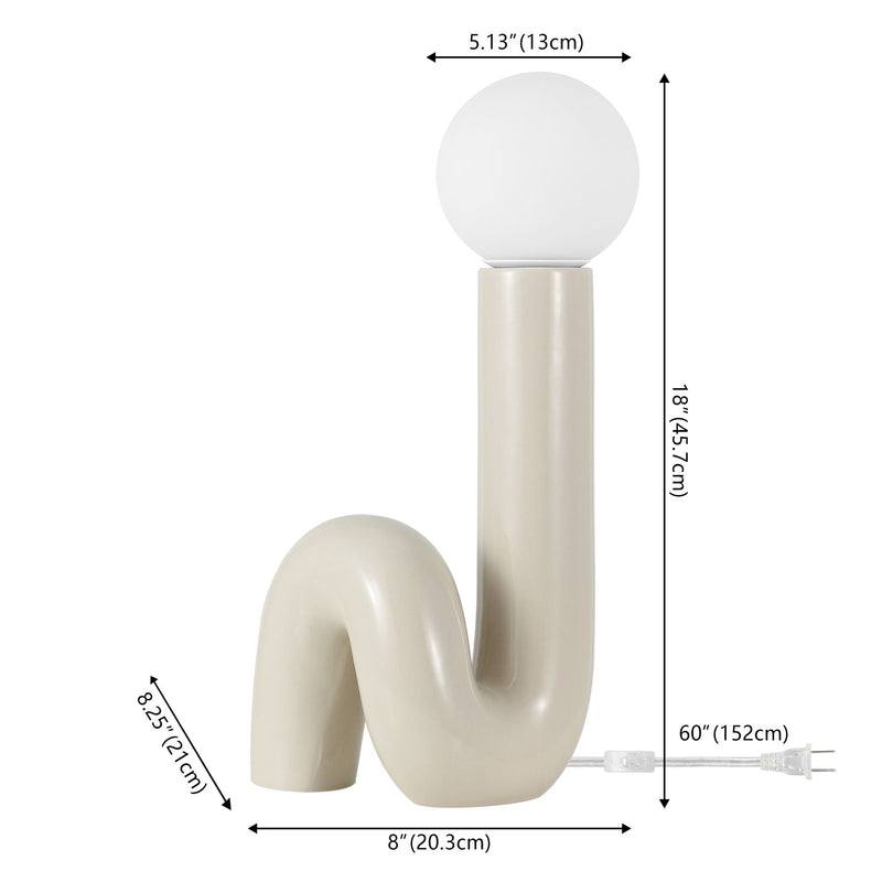 Novelty Table Lamp - Light Gray