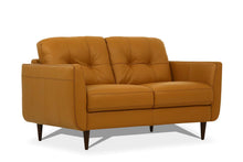 Load image into Gallery viewer, Leather Loveseat - Camel / Brown
