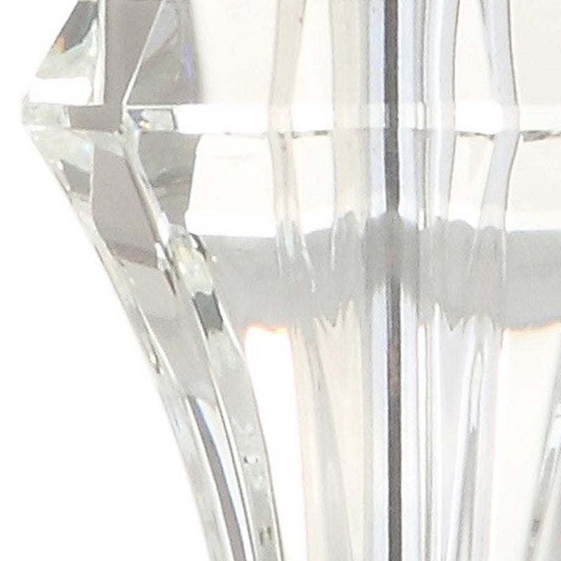 25" Urn Table Lamp With Empire Shade - Clear