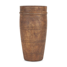 Load image into Gallery viewer, Reclaimed Cylinder Table Vase - Brown
