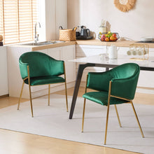 Load image into Gallery viewer, Modern Upholstered Dining Chair With Frame And Plush Velvet
