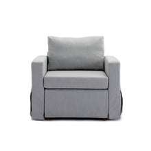 Load image into Gallery viewer, 3 Seat Module Sectional Sofa Couch With 1 Ottoman,Seat Cushion and Back Cushion Removable and Washable,Light Grey
